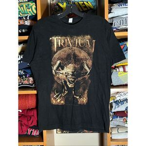 Vintage Y2K Trivium 2009 Tour Goth Metal Band Tee